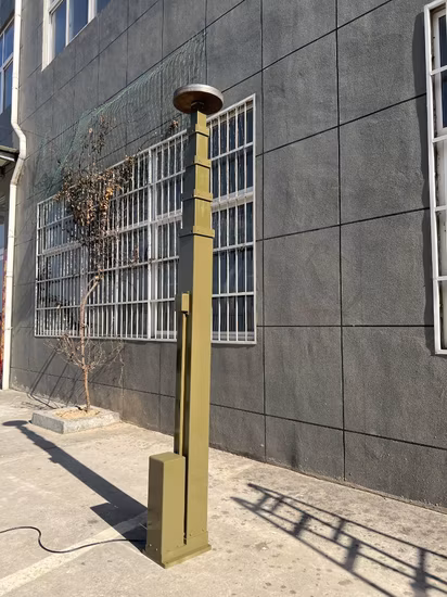 Electric Telescopic Light Mast Vehicle Mounted Mobile Telescopic Mast Camera Lighting Pole